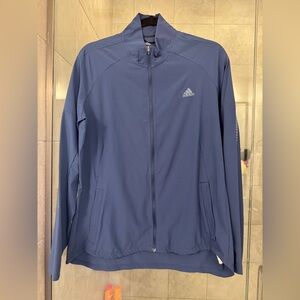 adidas Blue Full-Zip Lightweight Track Jacket